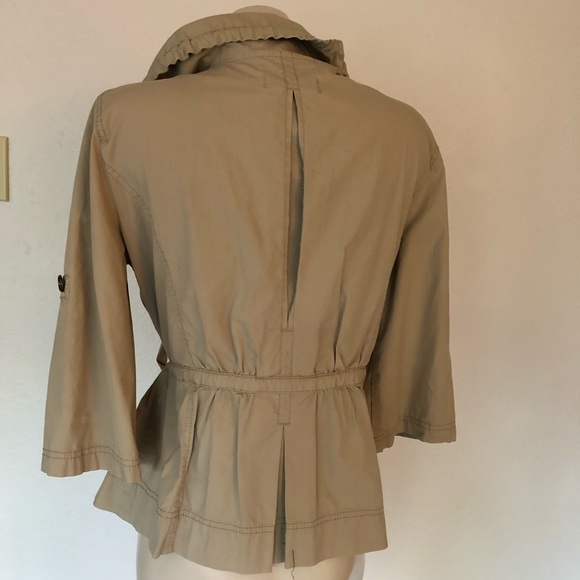 LOFT short sleeve khacki jacket - Picture 3 of 4